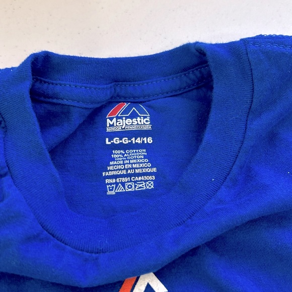 Majestic T shirt Boys Large Blue We own The City Graphic shirt - Picture 5 of 6